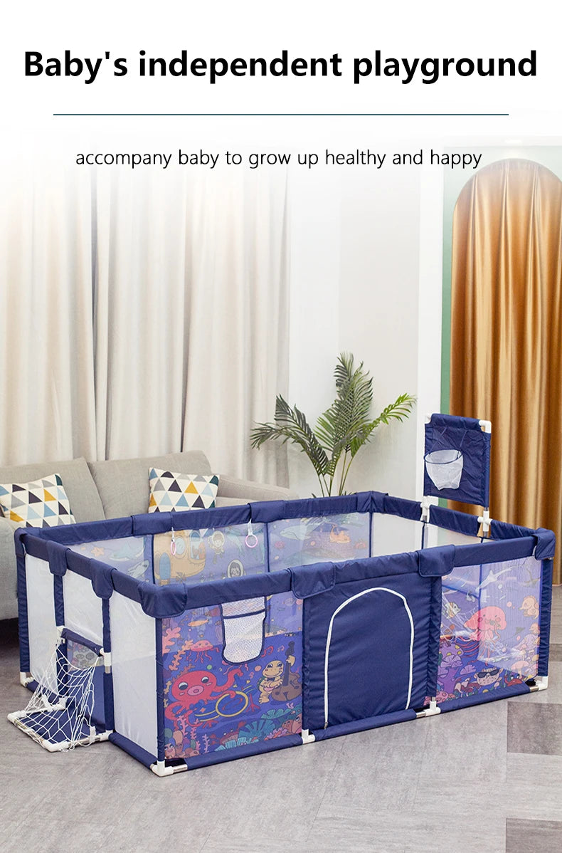 IMBABY New Playpen Children Cartoon Baby Palypens - material close-up