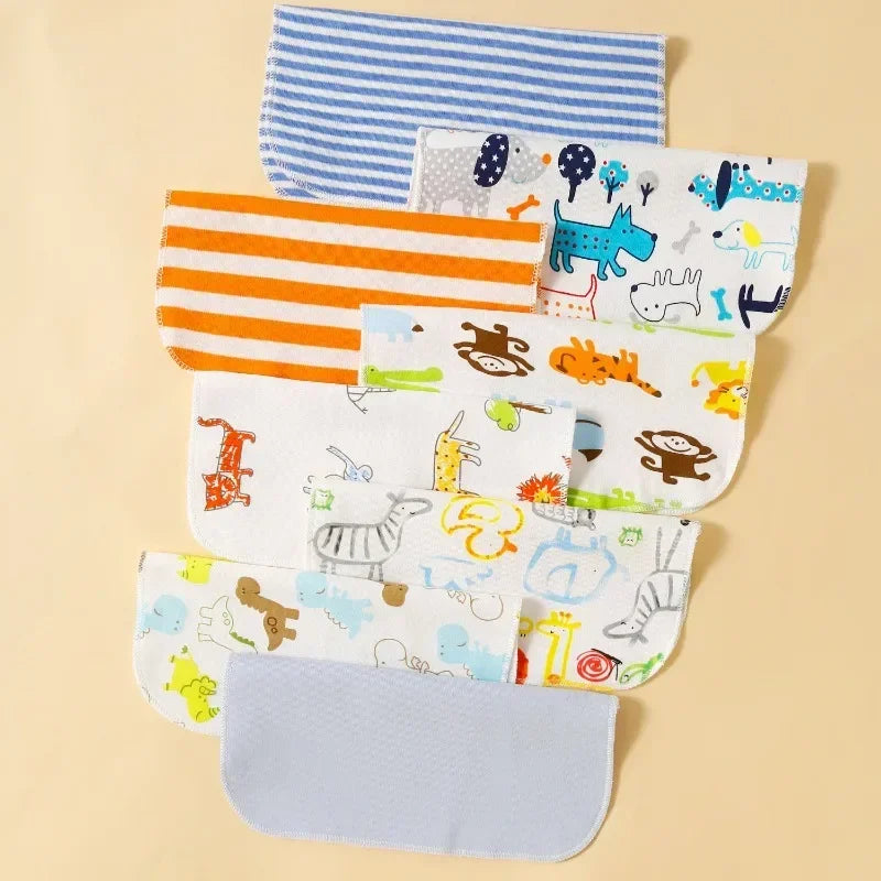 5 8 Pcs Cotton Newborn Baby Towels Set Saliva Towel - size reference