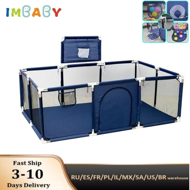 IMBABY-Parque Infantil Grande Para Crianças - front view