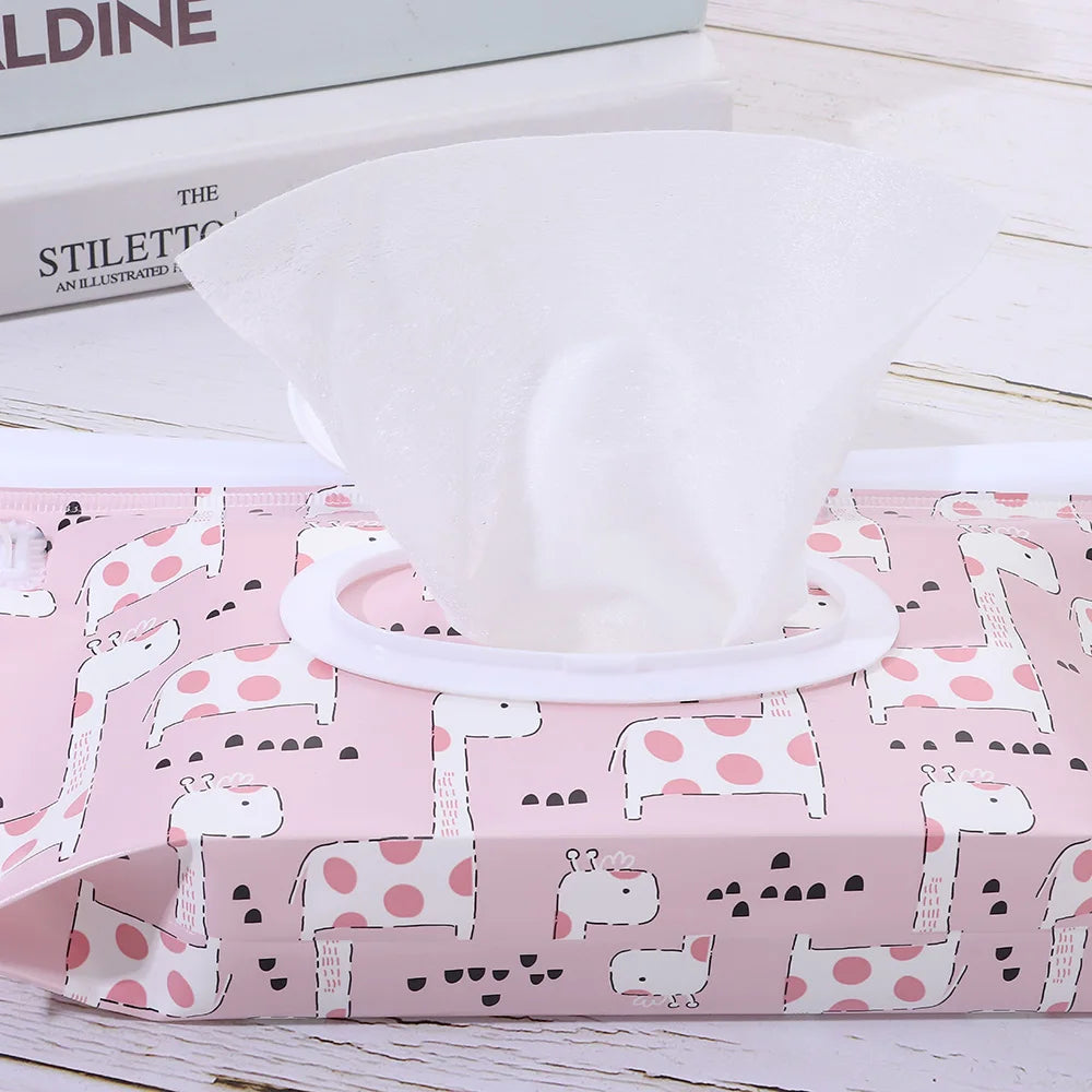 Cute EVA Baby Wet Wipe Pouch Wipes Holder Case Flip