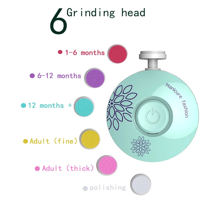 Electric Baby Nail Trimmer Kid Nail Polisher Tool - packaging view