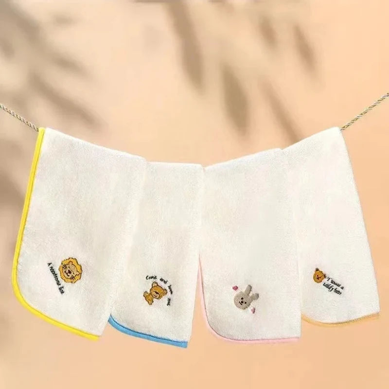 5pcs Baby Face Towels - detail view