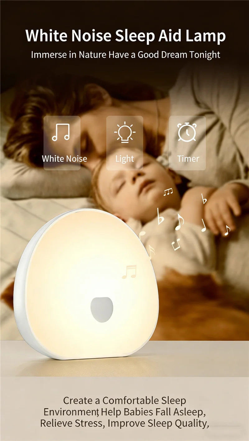 White Noise Sleep Machine 10 Natural Smoothing Sounds - top-down view