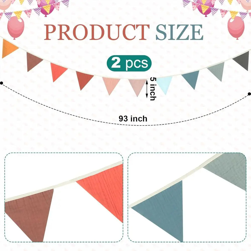 2 Pack Nursery Playroom Decorative Banners - lifestyle in-use