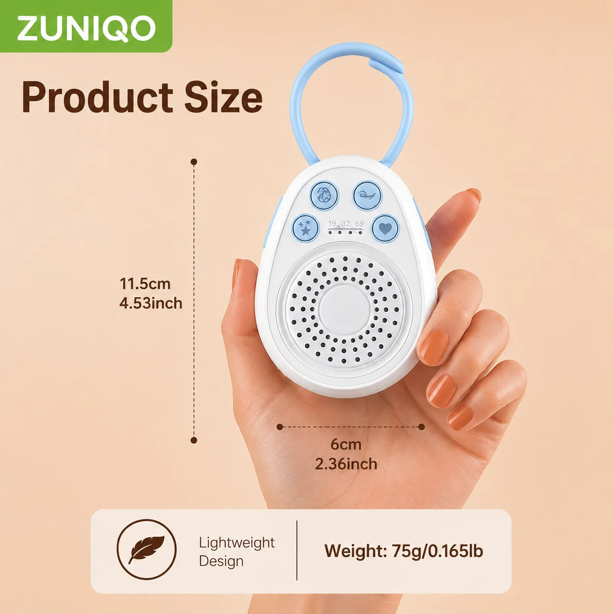 Baby White Noise Machine - top-down view