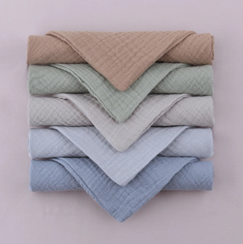 5PCS Soft Absorbent Gauze Cotton Baby Towels Wipe Face