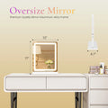 LED Vanity Mirror Lights Aluminum Frame Bathroom Mirror - detail view