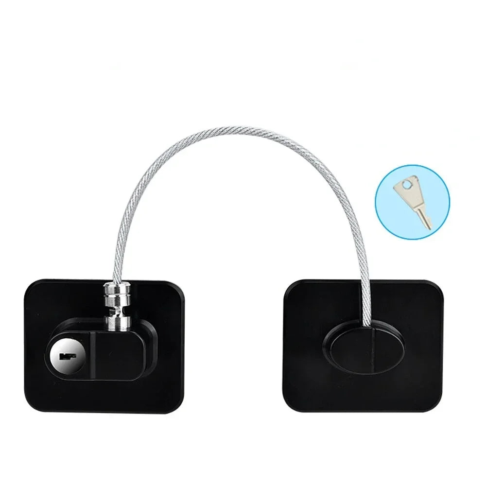 2 4 6Pcs Fridge Cabinet Locks Kids Keys Self Adhesive