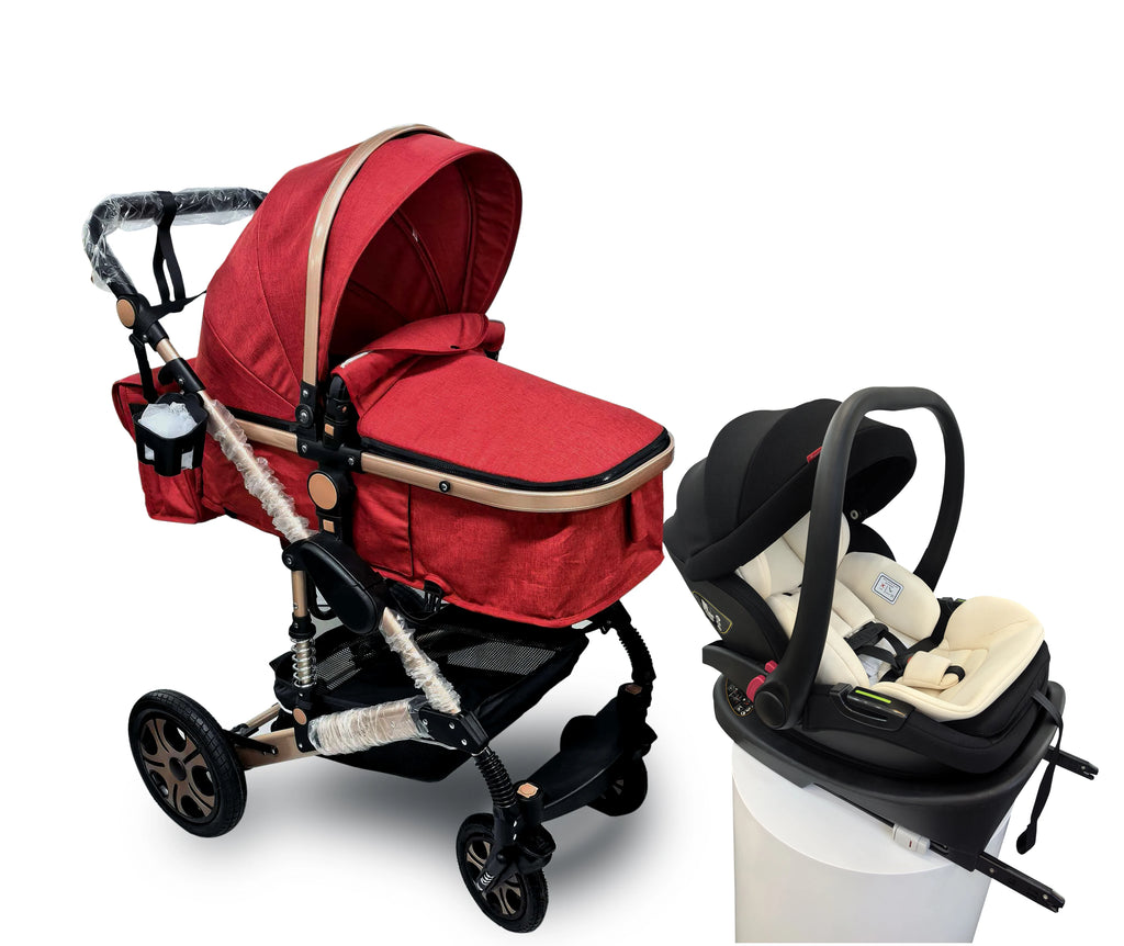 Baby Stroller Combo Car Seat Infant Pushchair Carry Cot