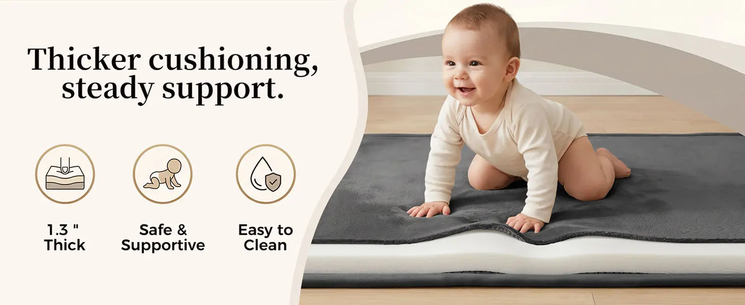 Goyuu Baby Play Mat Floor Playpen Mat 1 3 Thick