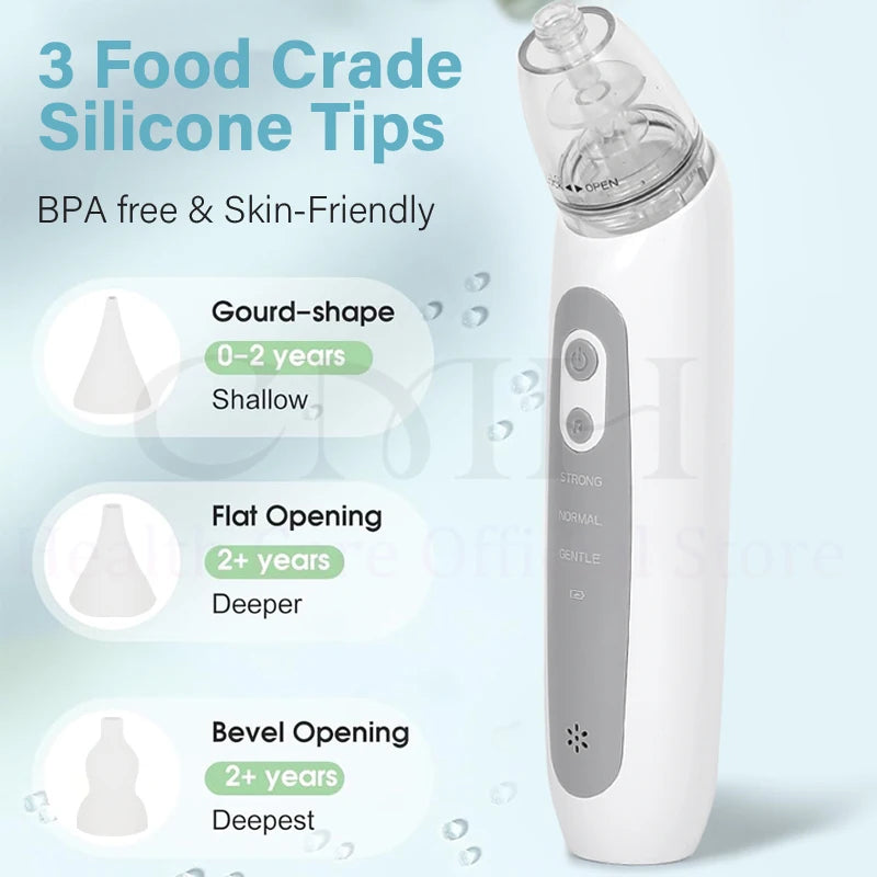 Electric Baby Nasal Aspirator 3 Suction Modes - feature close-up