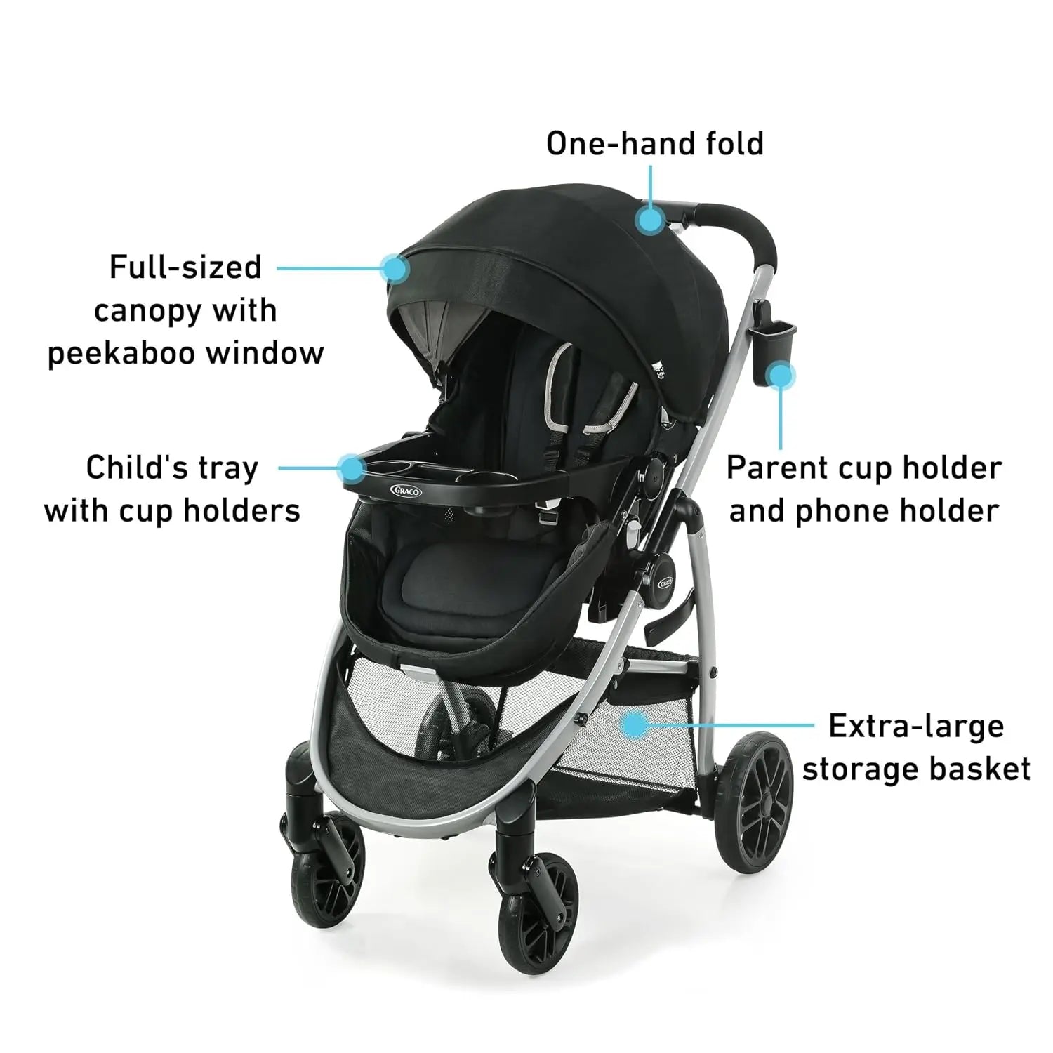 Graco Modes Pramette Stroller - detail view