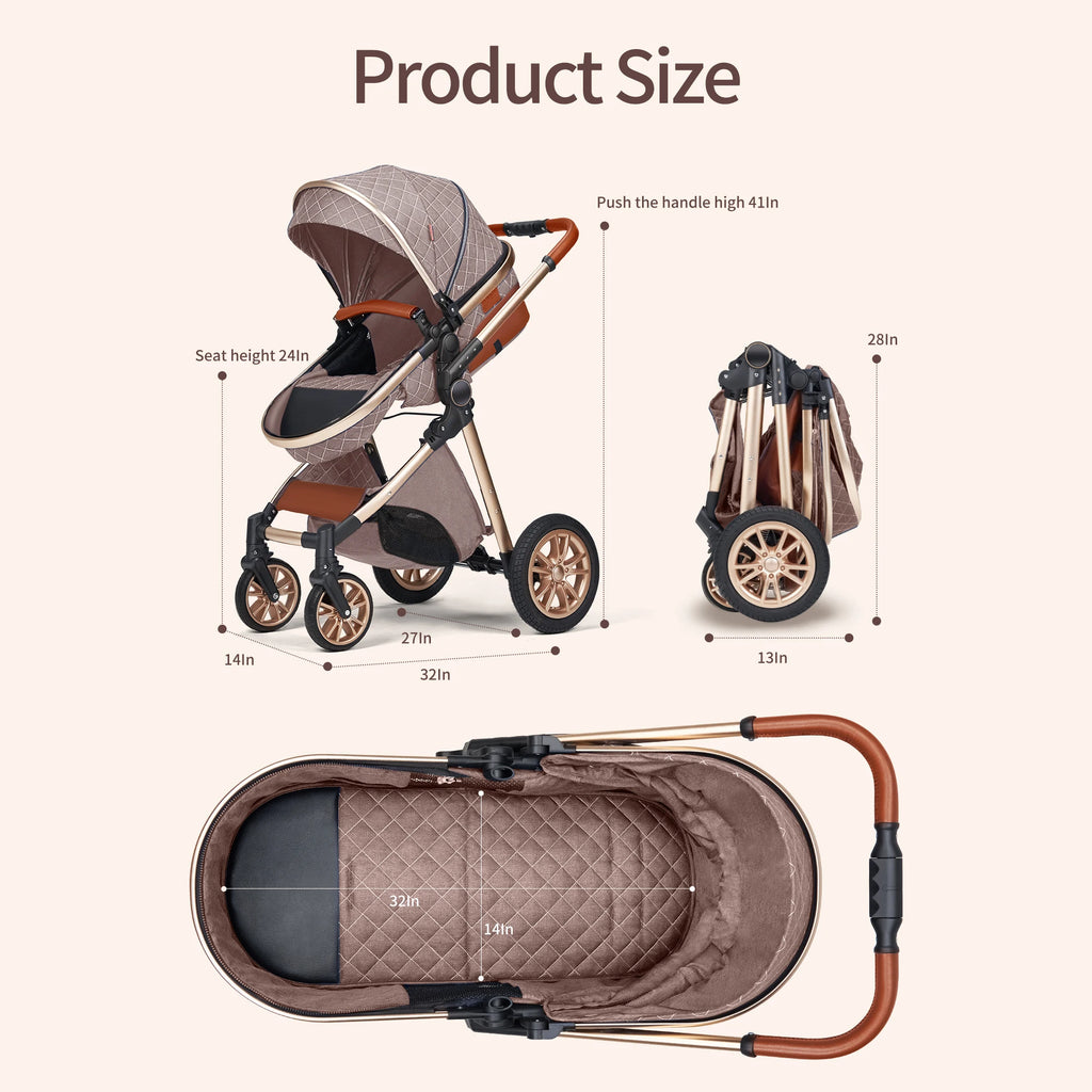 Vista Luxury Convertible Stroller 3-in-1 High Landscape - packaging view