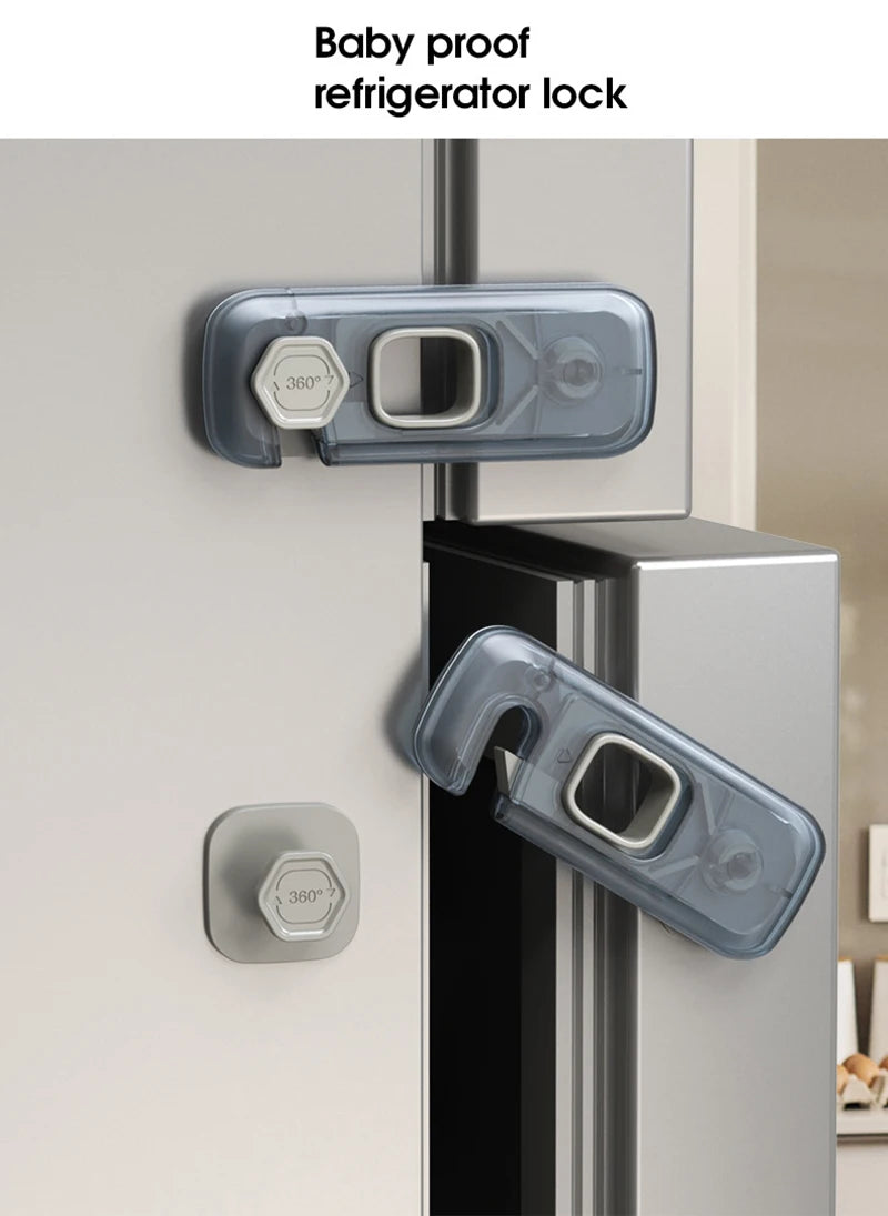 New Home Refrigerator Lock Multi-Function Drawer Locks - material close-up