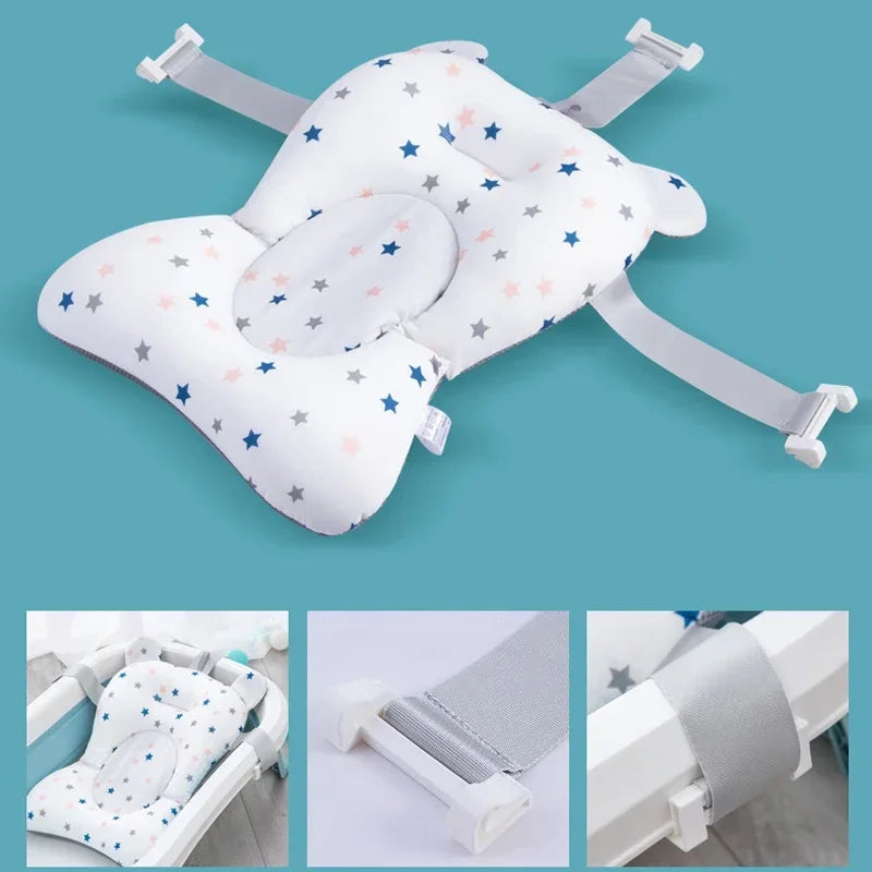 Newborn Bathtub Pillow Infant Anti-Slip Soft Comfort - feature close-up