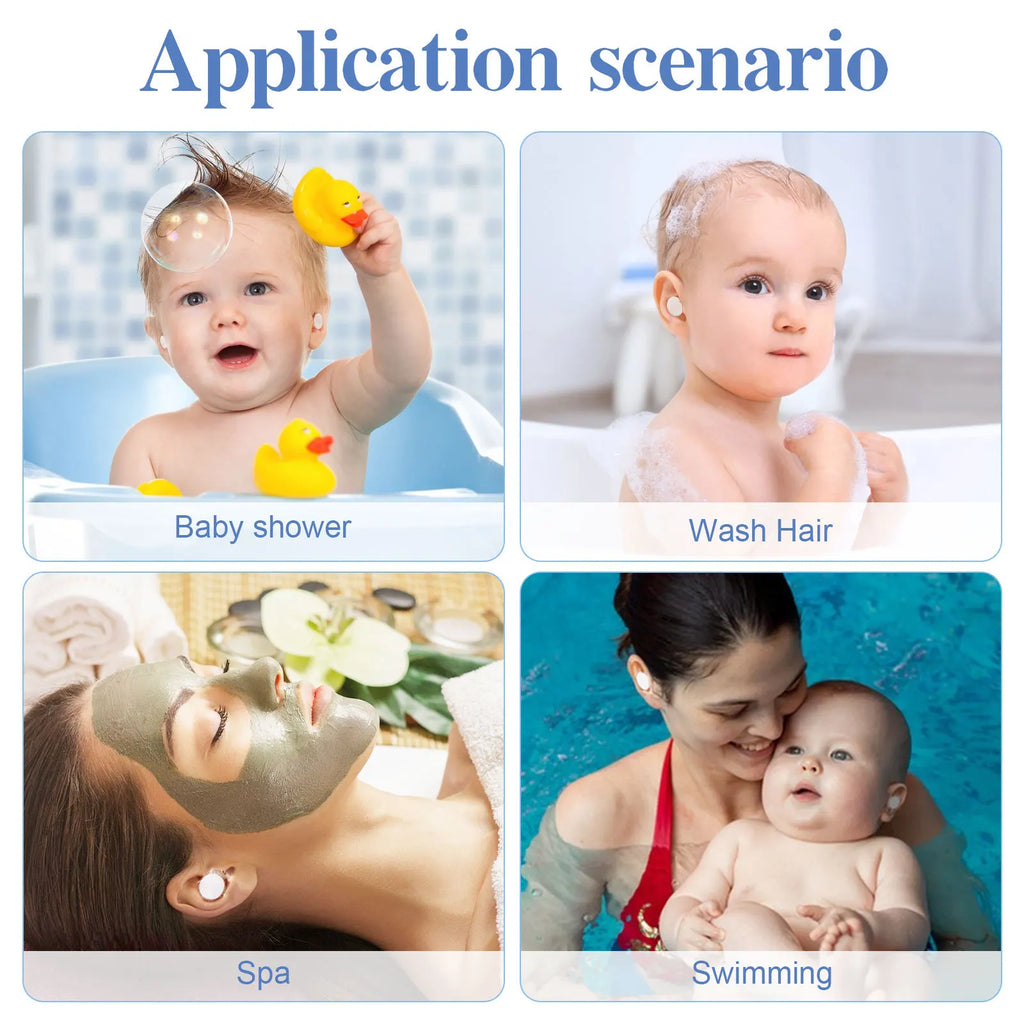 60Pcs Baby Shower Ear Stickers Newborn Baby Shower - lifestyle in-use