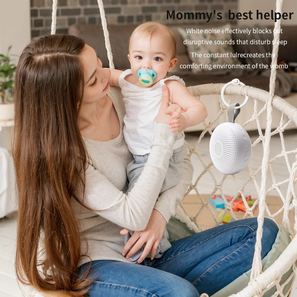 Portable White Noise Machine Baby Warm Night Light 15 - top-down view