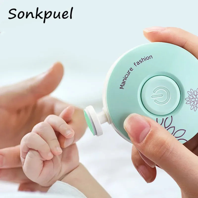 Baby Electric Nail Trimmer Kid Nail Polisher Tool Baby - lifestyle in-use