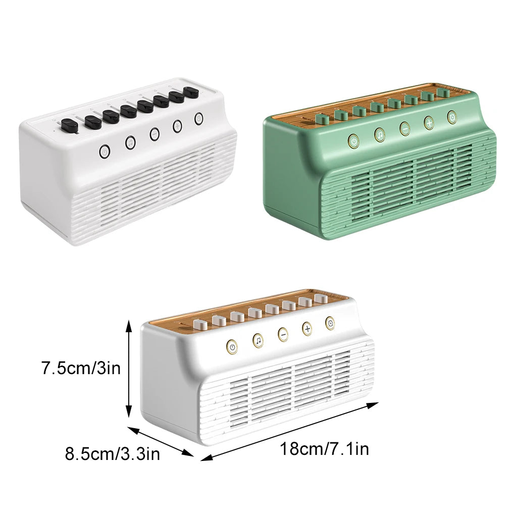 8 Natural Sounds Baby White Noise Sleep Machine - side angle