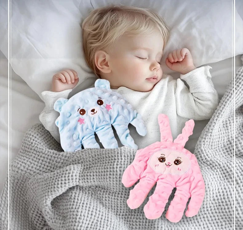 Soothing Baby Sleep Aid Pillow Babies Soothing Palms - material close-up