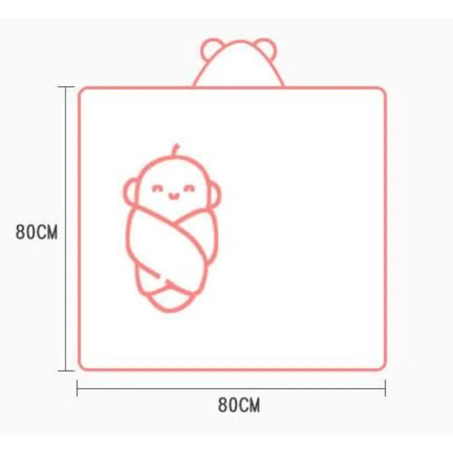 Hooded Baby Towel - Premium Soft Bath Towel for Baby - lifestyle in-use