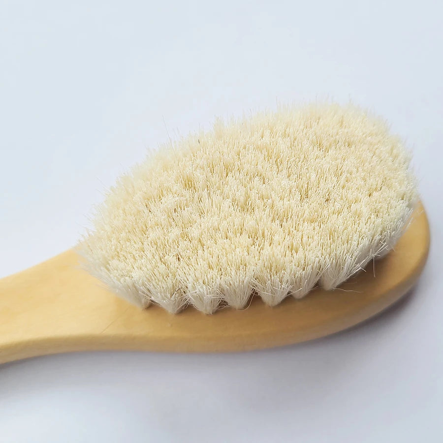 2pcs Baby Comb Set Baby Care Hair Brush Beech Soft Wool