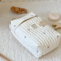 Portable Stroller Nappy Bag Quilted Baby Diaper Caddy