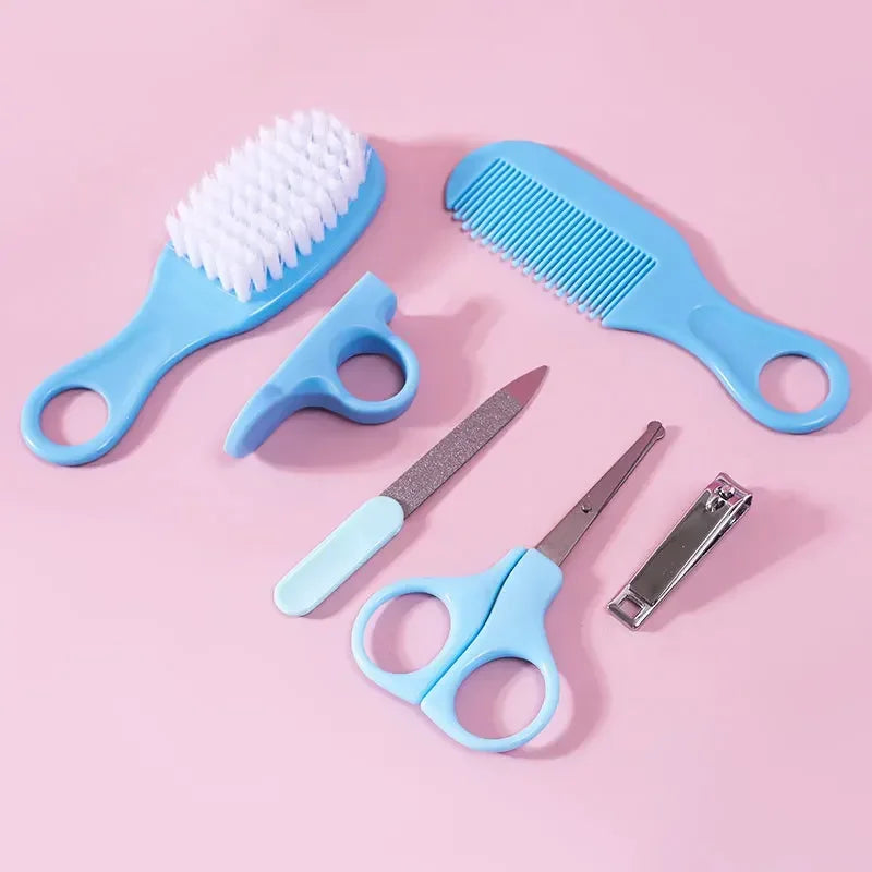 6pcs Baby Care Set Hair Comb Grooming Brush Set Nail - size reference