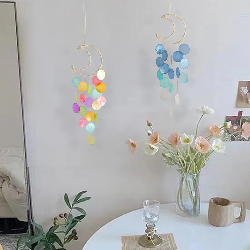 INS Home Decor Natural Shell Dream Wind Chimes Bohemian - lifestyle in-use