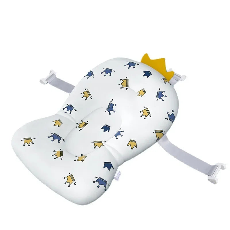 Baby Bathtub Pad Infant Ajustable Bath Support Seat Mat - side angle