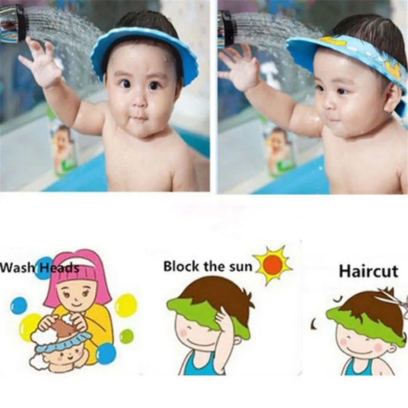 Adjustable Baby Shower Hat Toddler Kids Shampoo Bathing - material close-up