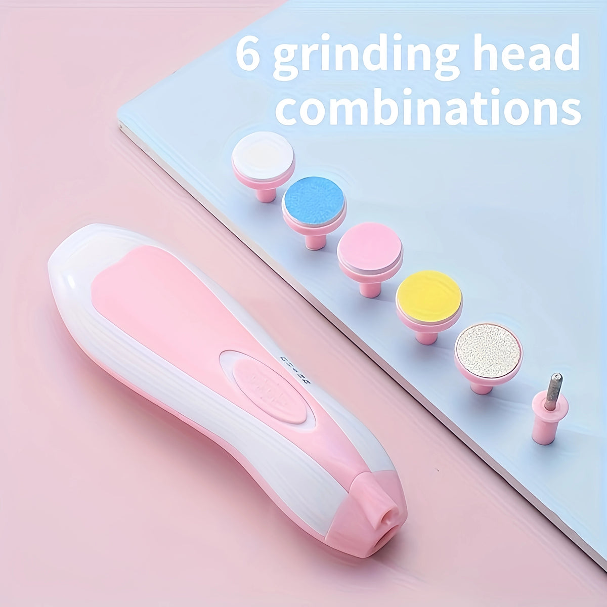 7-in-1 Baby Electrical Nail Trimmer with Portable Case - feature close-up