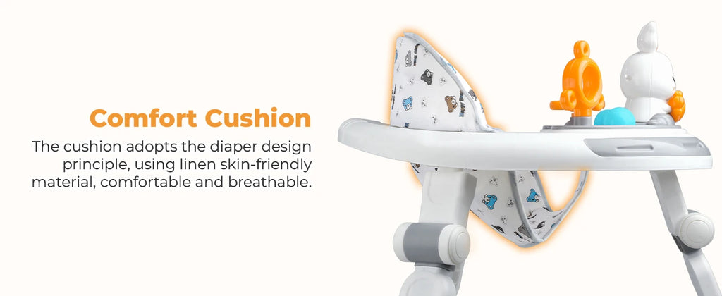 Safety-Enhanced 4-In-1 Grow-With-Me Baby Walker Play
