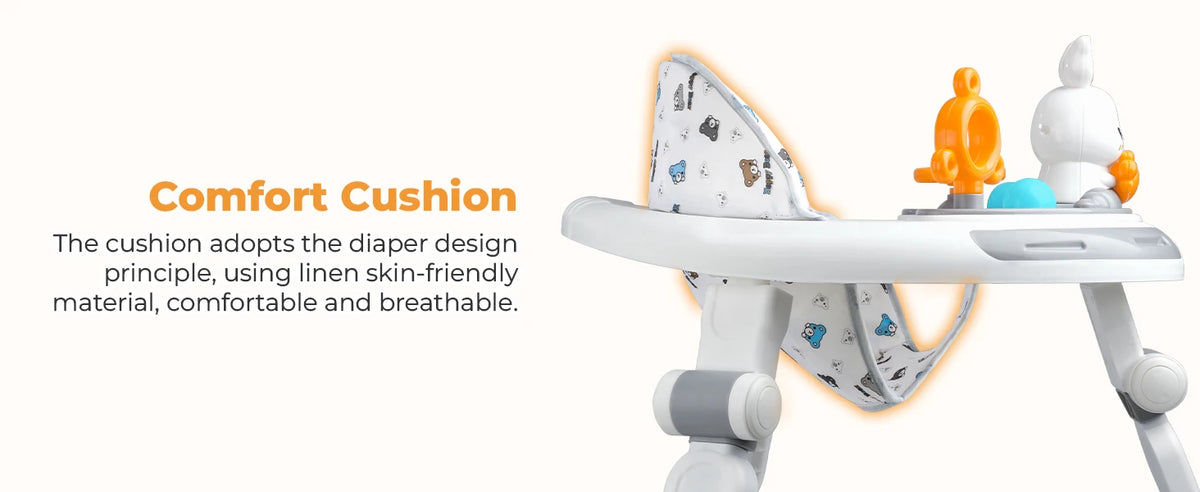 Safety-Enhanced 4-In-1 Grow-With-Me Baby Walker Play