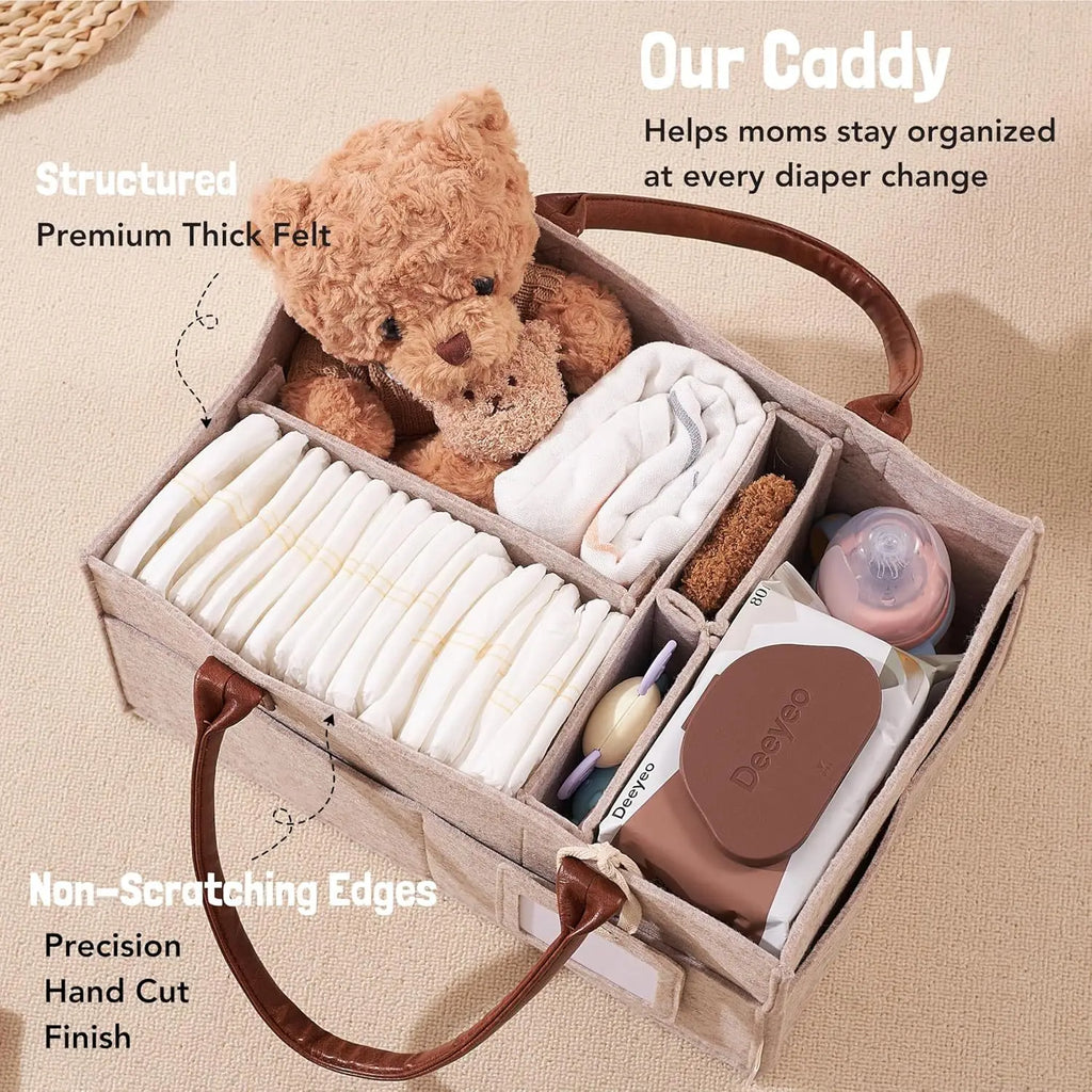 Baby Felt Storage Nursery Organizer Basket Infant - material close-up
