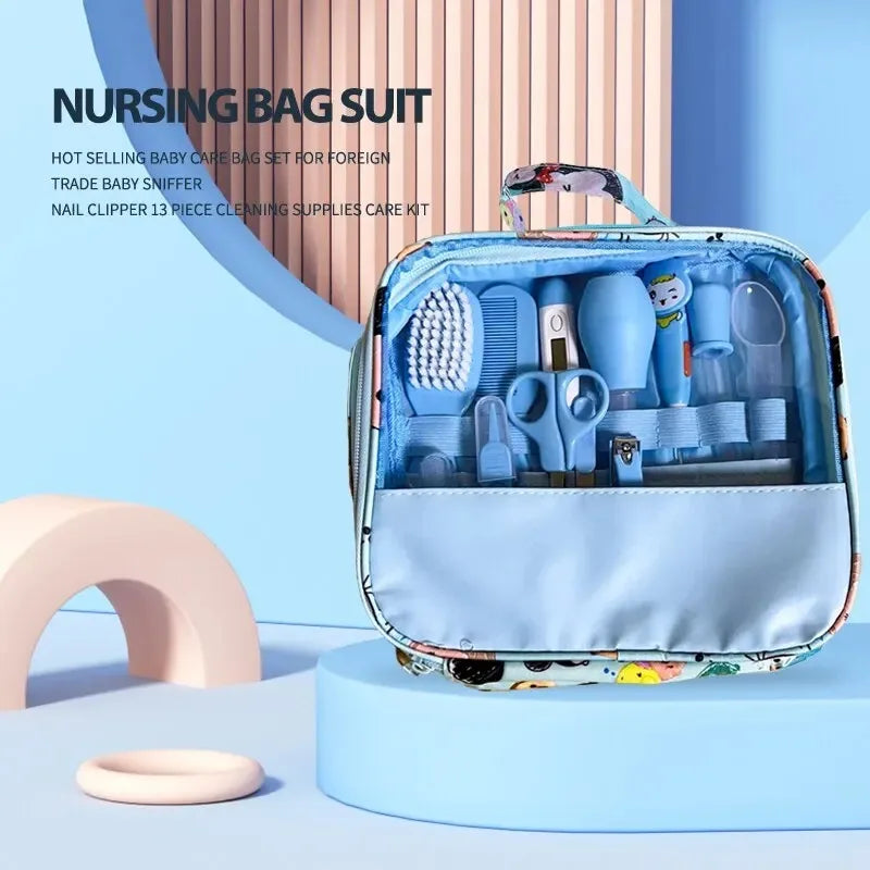 12 PCs Baby Care Kit Kids Hair Nail Healthcare - front view