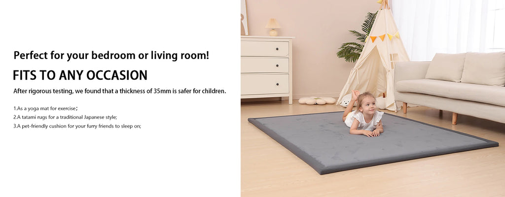 Huloosleep 4 Colors Baby Crawling Play Mats Non-Slip