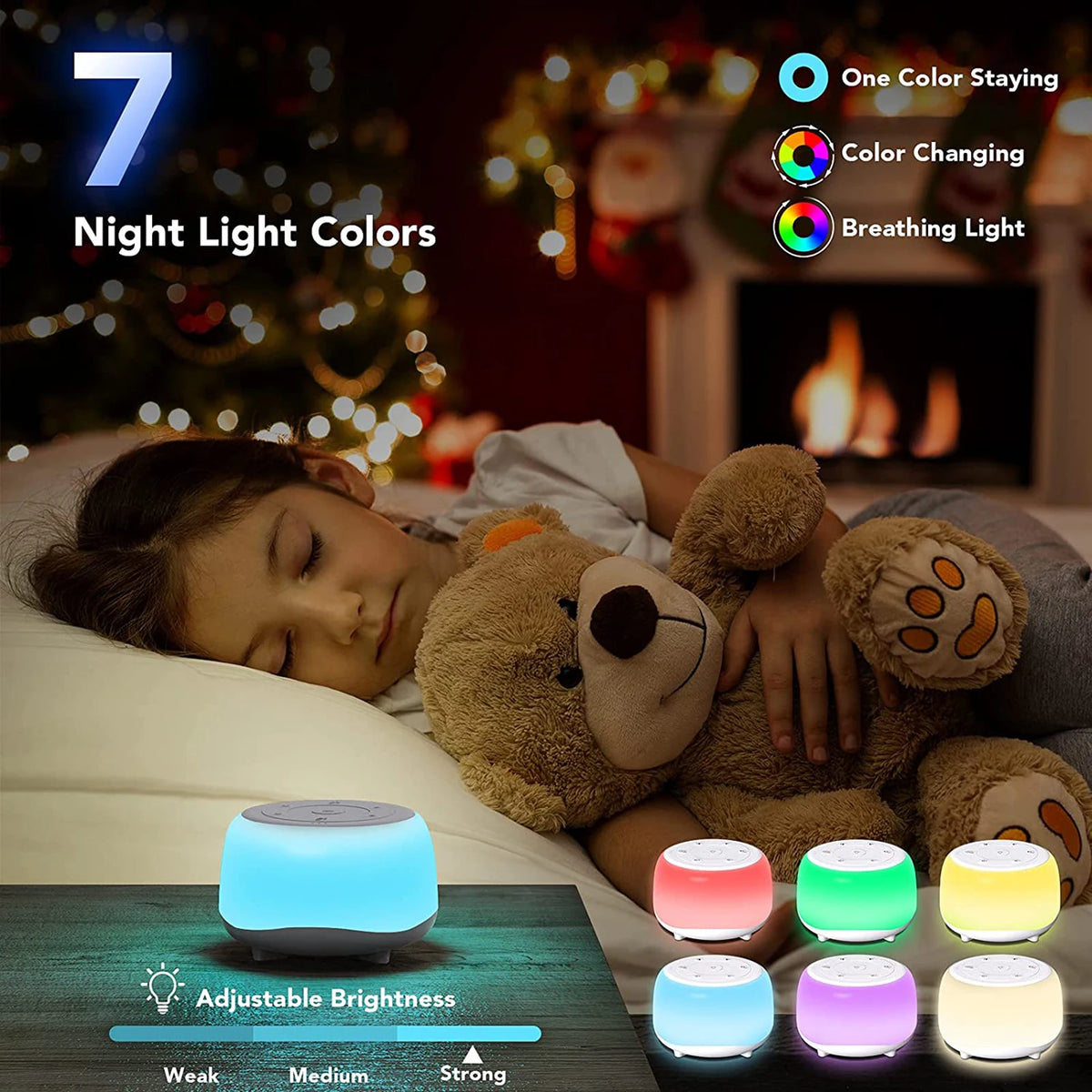Desktop White Noise Machine Sleep Sound Machine - top-down view