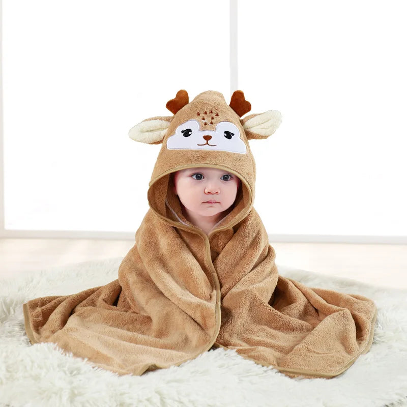 Toddler Bathrobe Infant Bath Towel Boy Girl Blankets
