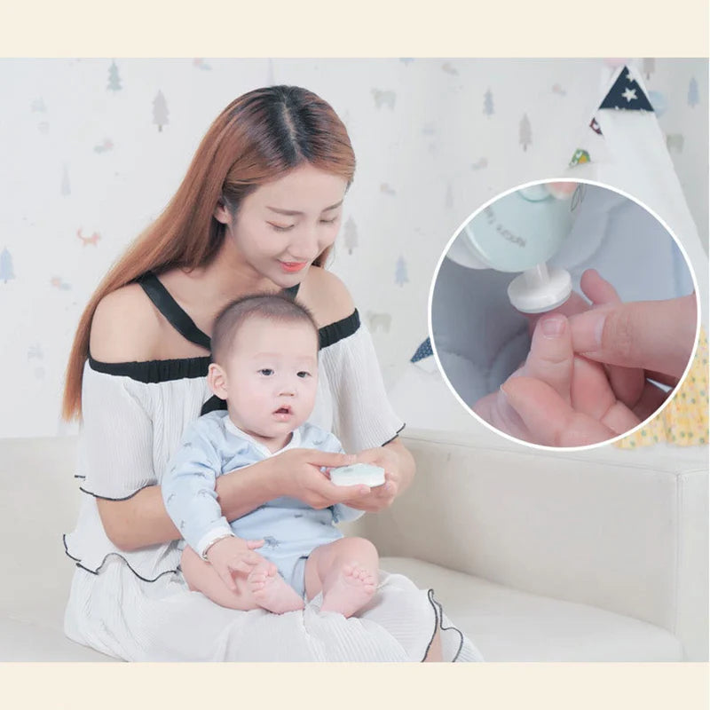 Electric Baby Nail Trimmer Kid Nail Polisher Tool - feature close-up