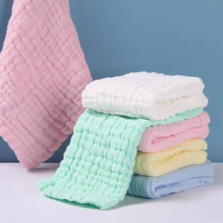 5Pcs 25x25cm Baby Towel Bath Towels Face Washcloth