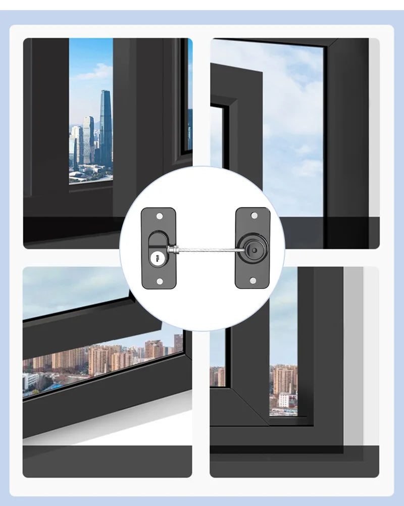 Children Safety Windows Lock Multi-Functional Anti-Fall