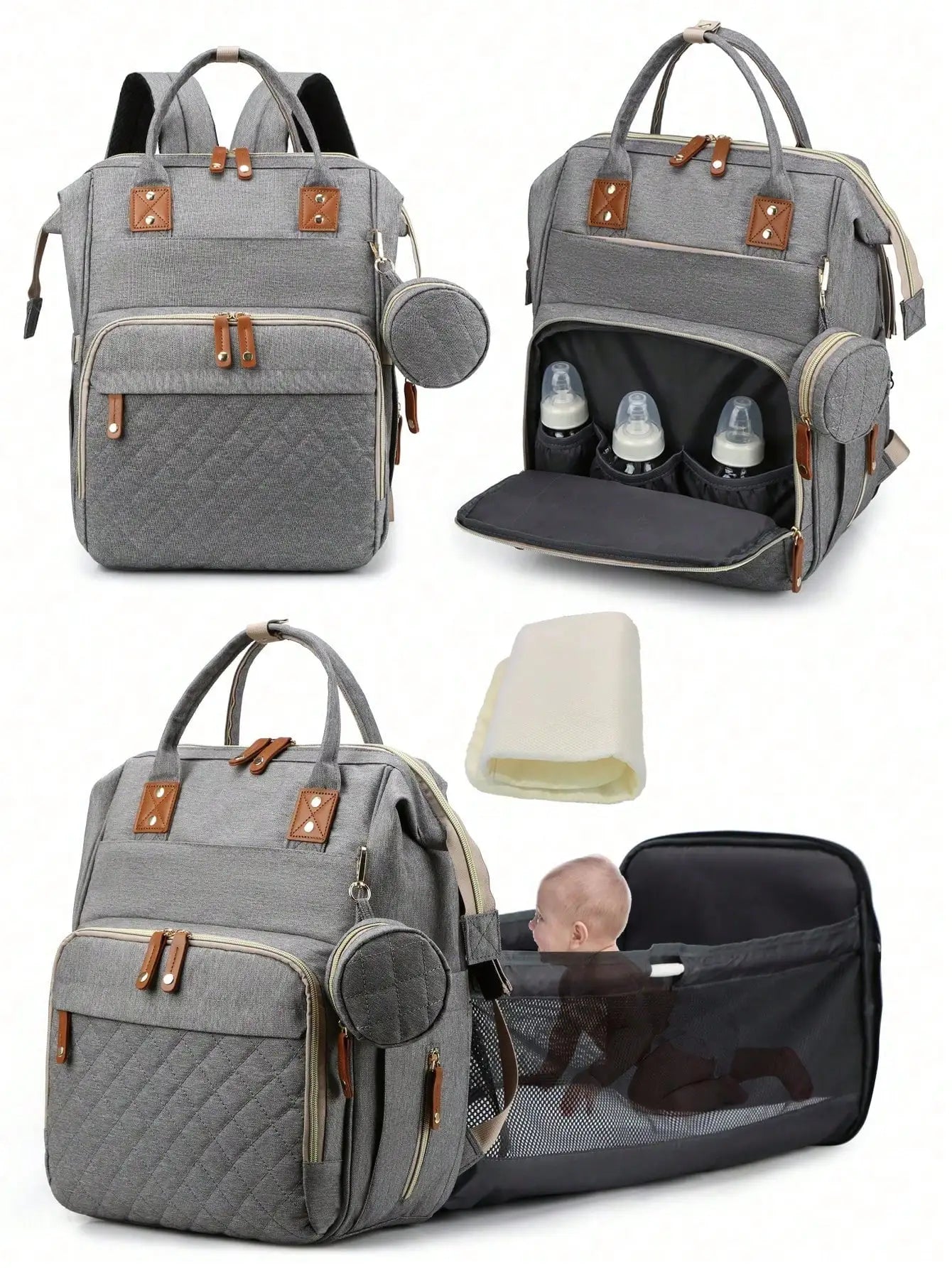 1pc Baby Diaper Bag Backpack