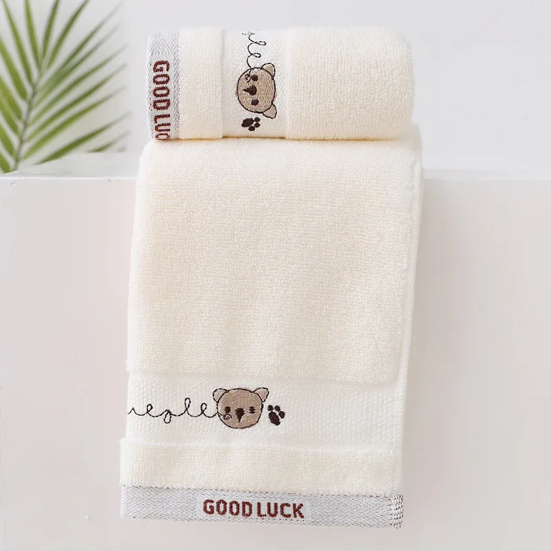 Baby Towels Cotton Bath Towel Face Washcloth Cute