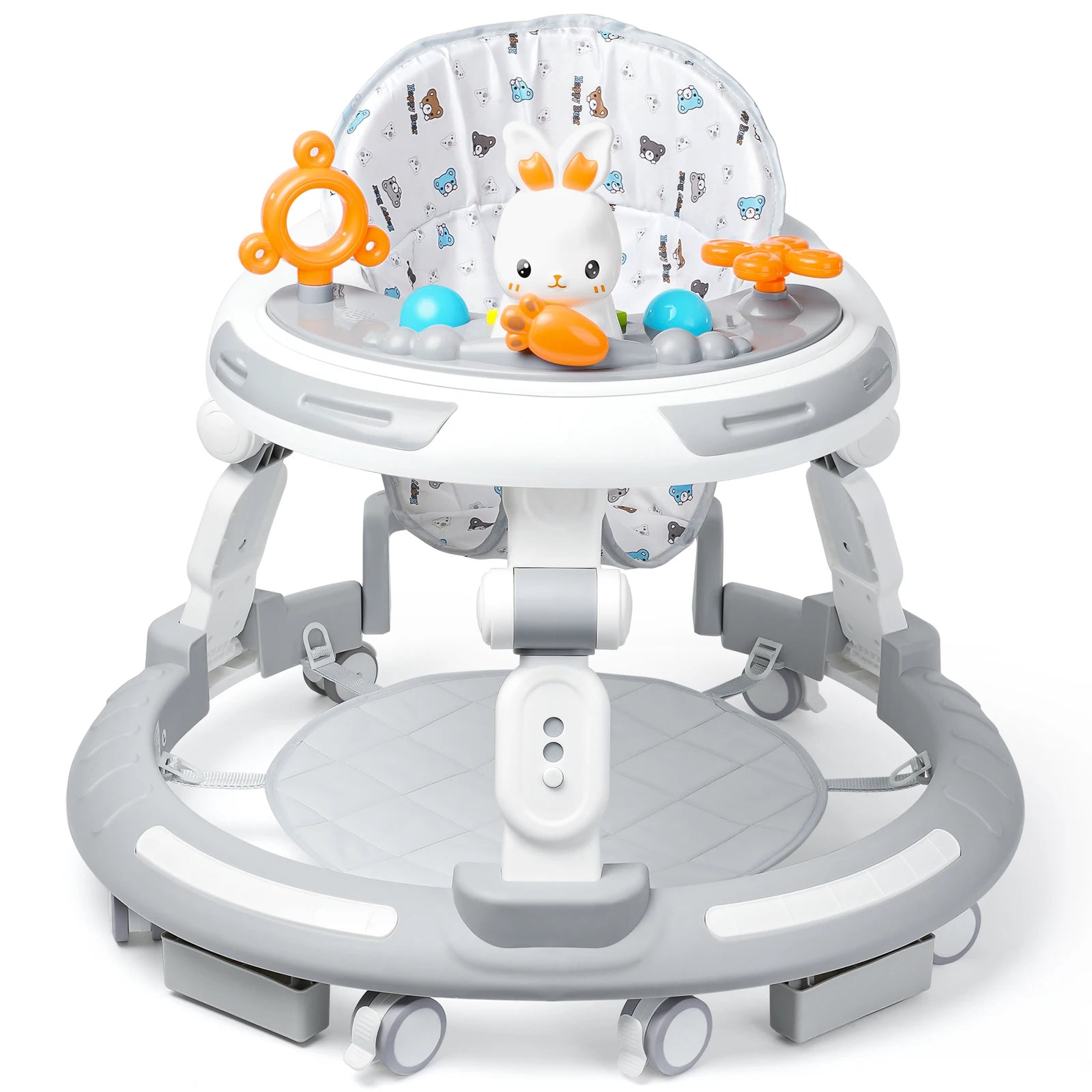 Safety-Enhanced 4-In-1 Grow-With-Me Baby Walker Play