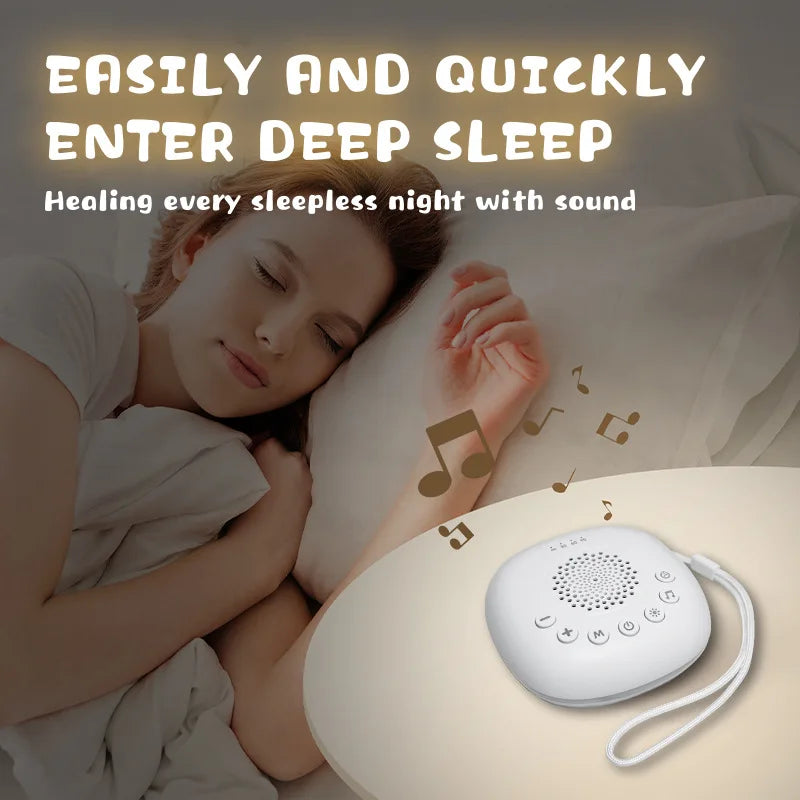 Portable White Noise Machine Sleep Aid LED Breathing - front view