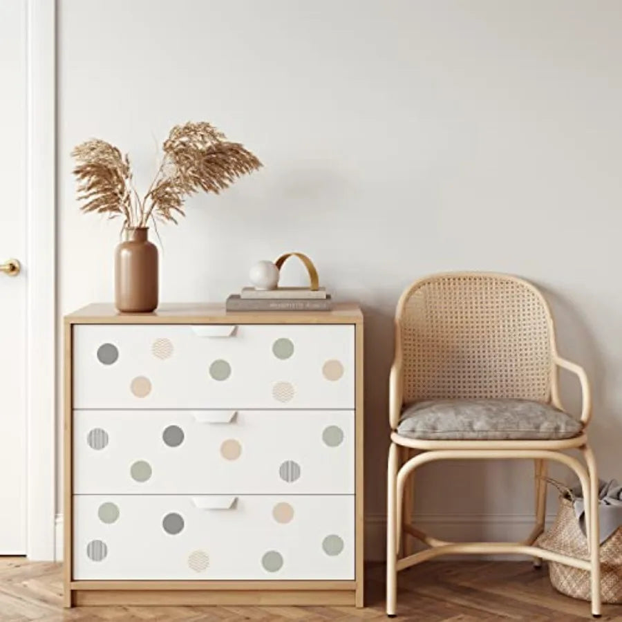 Boho Polka Dot Wall Decals 36 PCS - packaging view