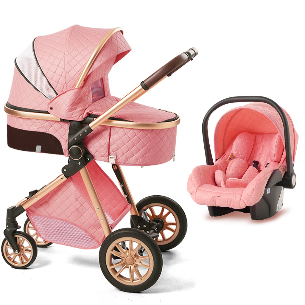 Vista Luxury Convertible Stroller 3-in-1 High Landscape - front view