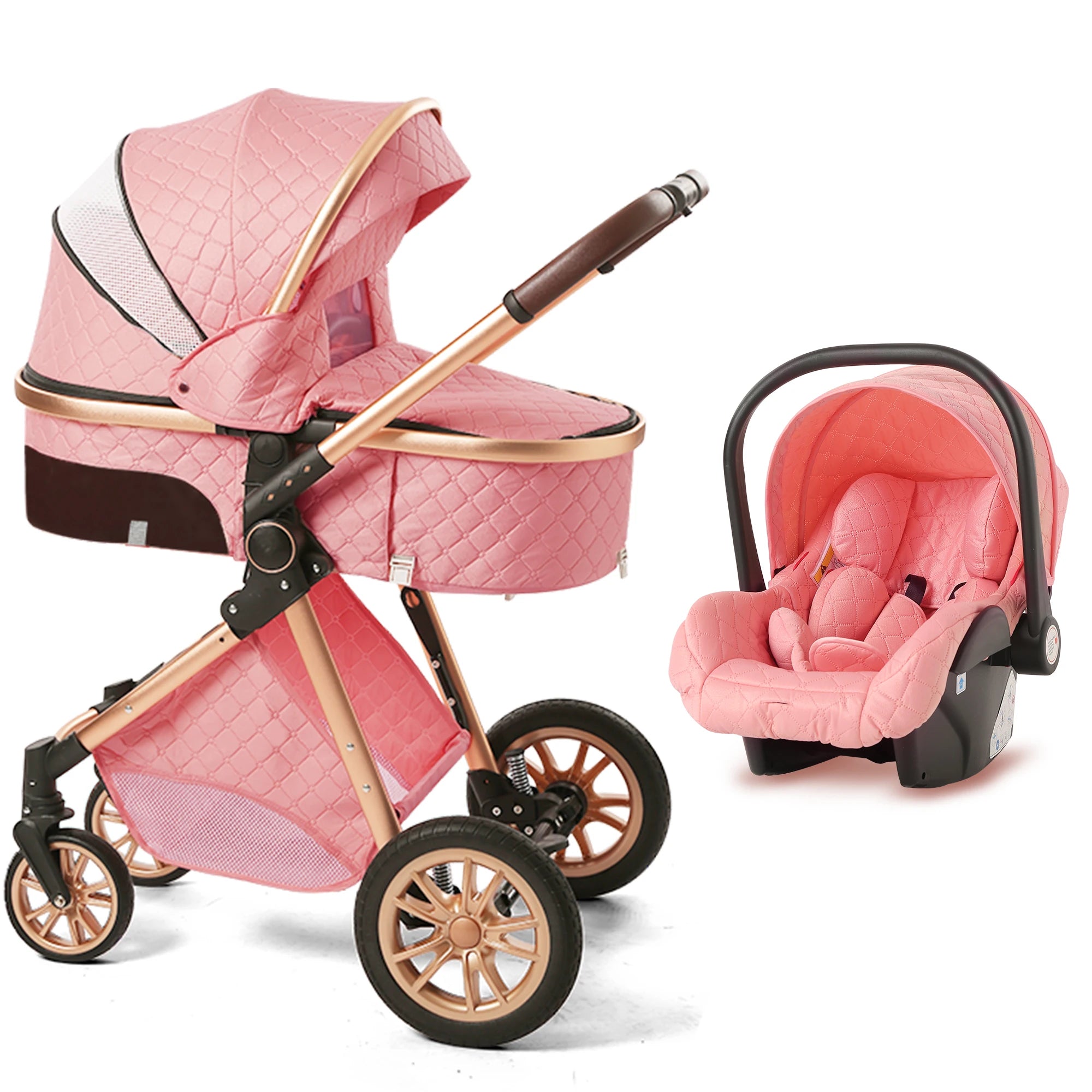 Vista Luxury Convertible Stroller 3-in-1 High Landscape - front view