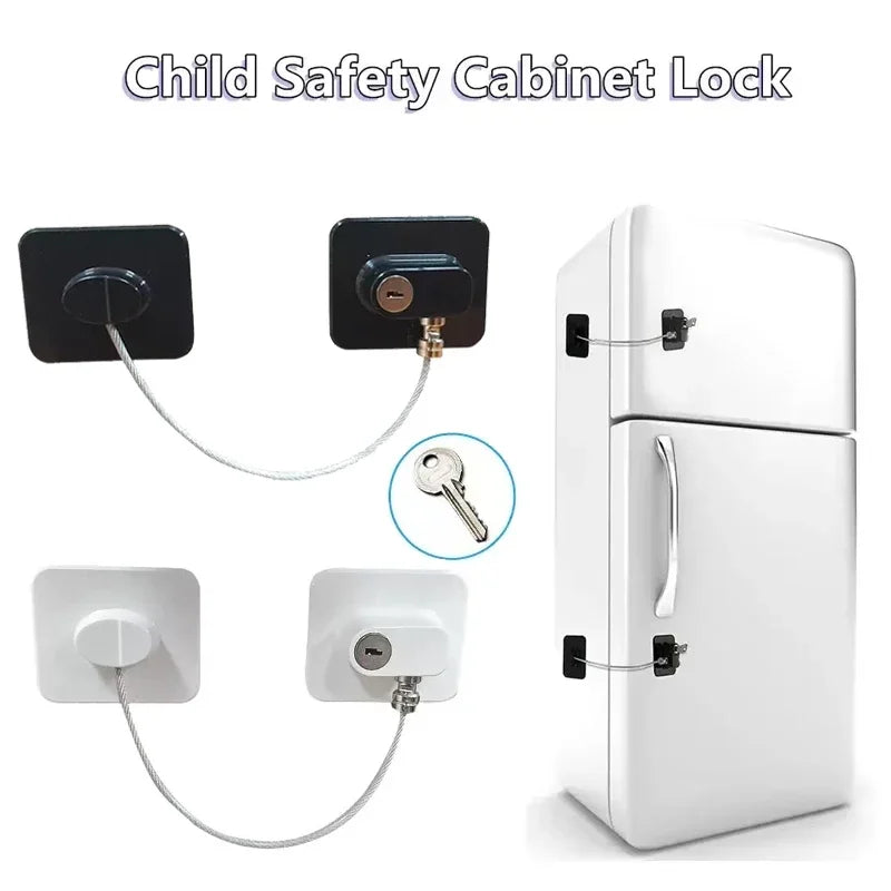 Baby Safe Refrigerator Lock Key Code Lock Baby Safety - lifestyle in-use